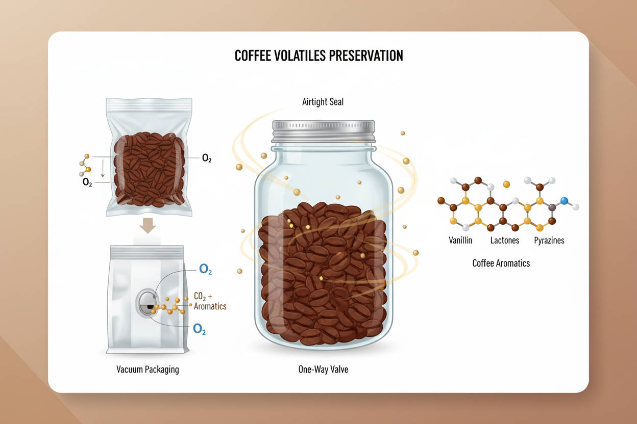 The Chemistry of Freshness: Preserving Coffee Volatiles