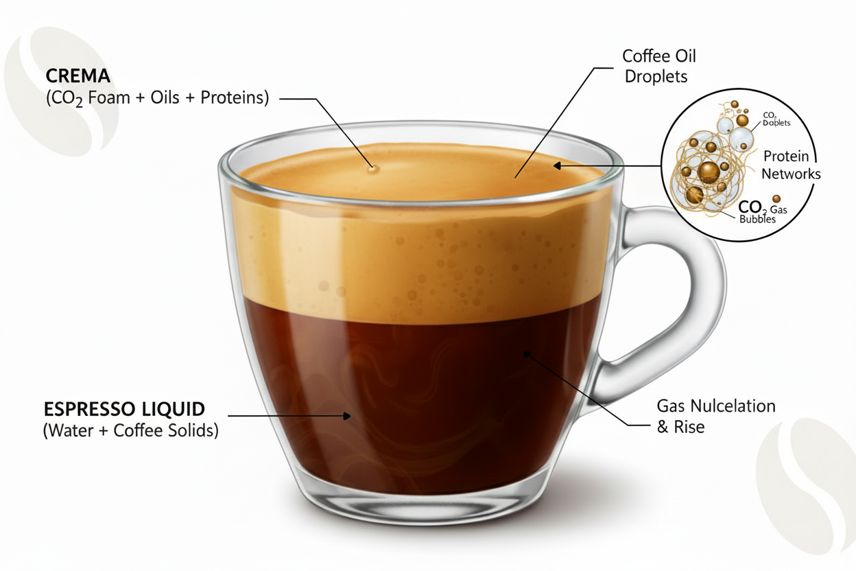 The Physics of Coffee Crema