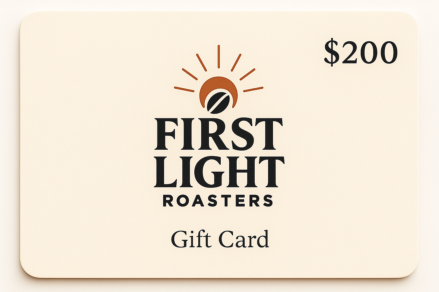 First Light Roasters Gift Card