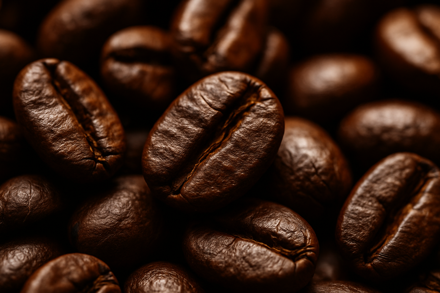 Close-up of Roasted Beans