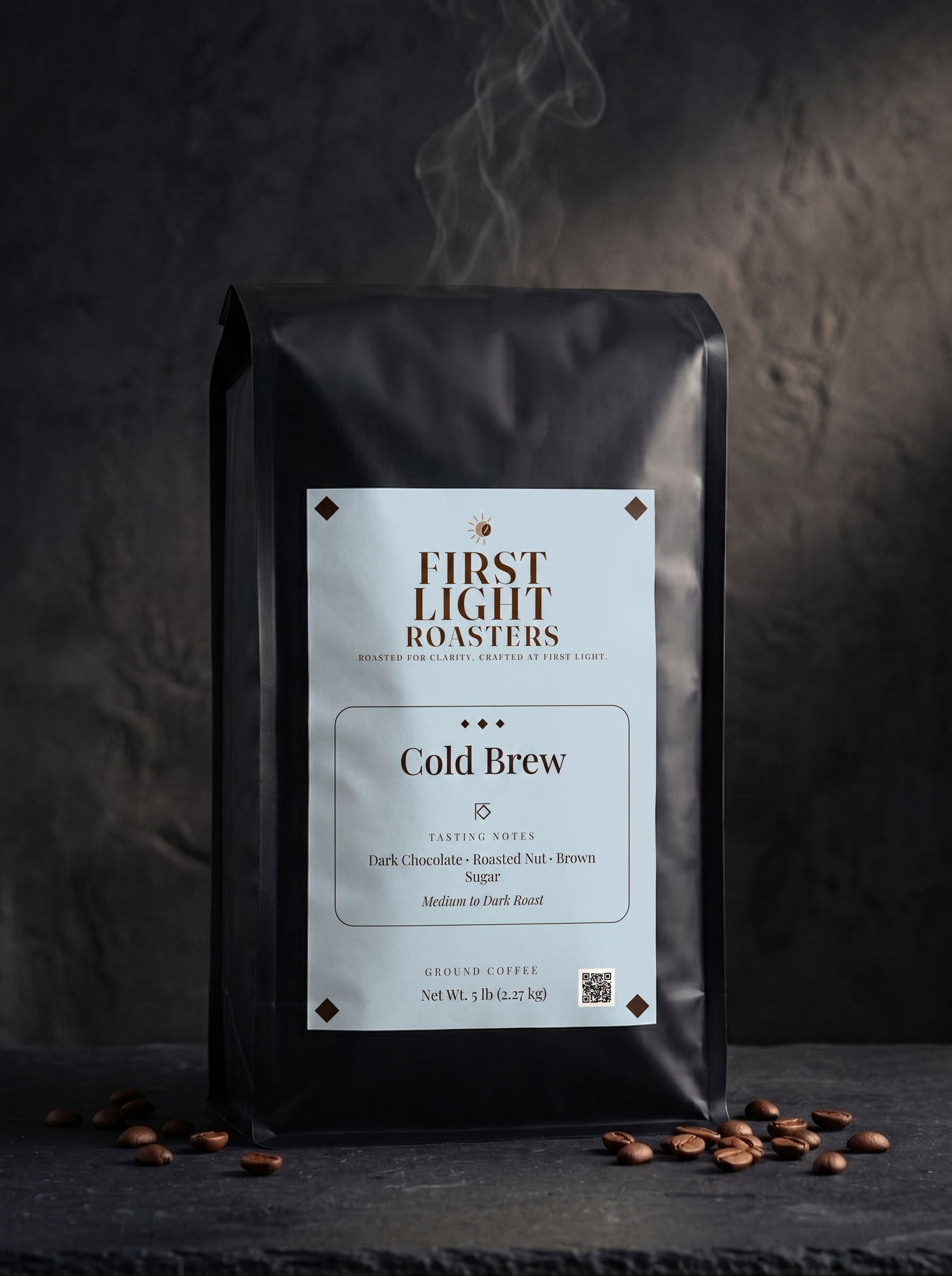 First Light Roasters Cold Brew 5 lb coarse ground coffee bag
