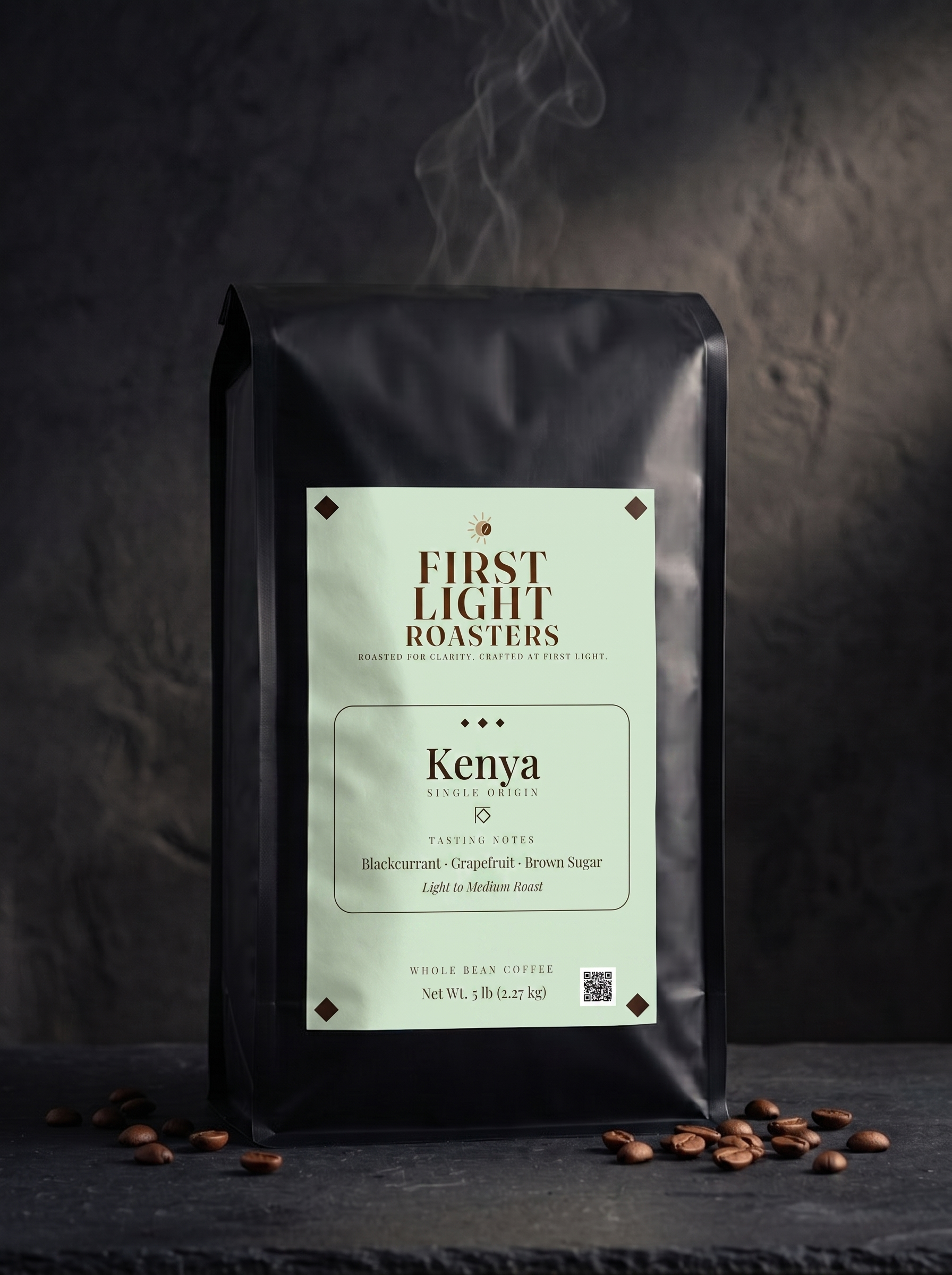 First Light Roasters Kenya AA 5 lb coffee bag