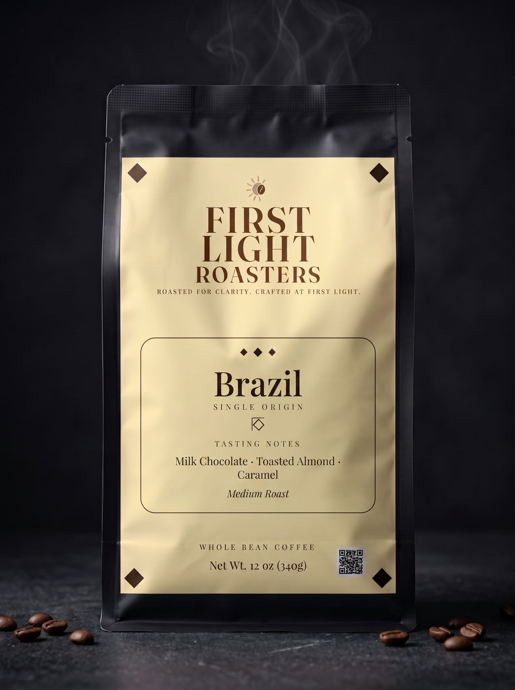 First Light Roasters Brazil 12 oz coffee bag