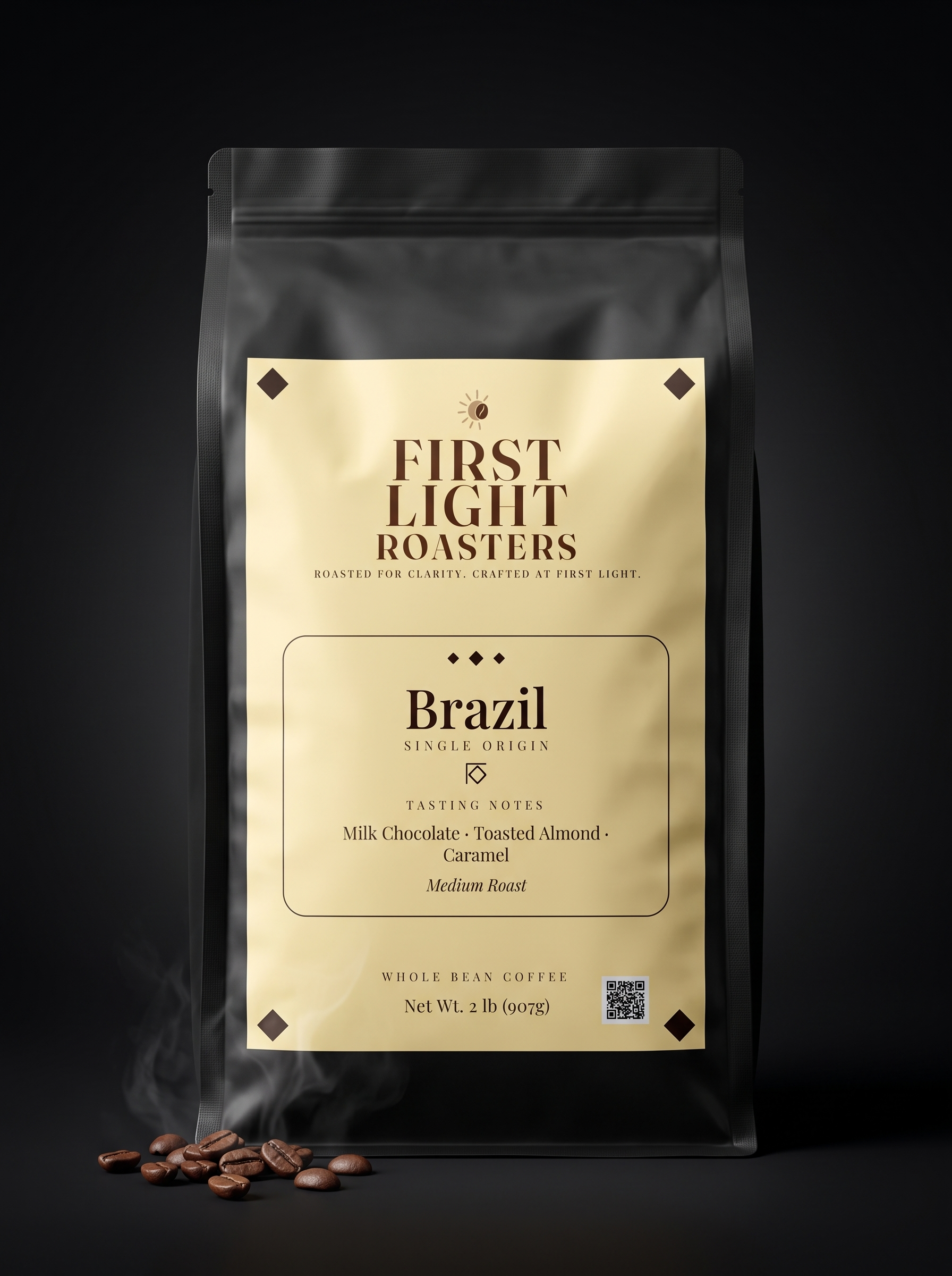 First Light Roasters Brazil 2 lb coffee bag