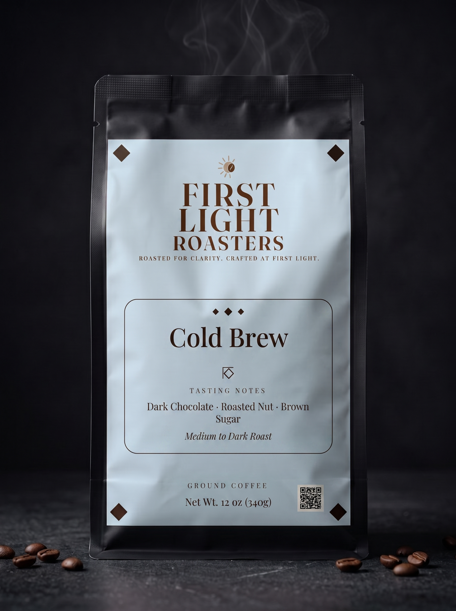 First Light Roasters Cold Brew 12 oz coarse ground coffee bag
