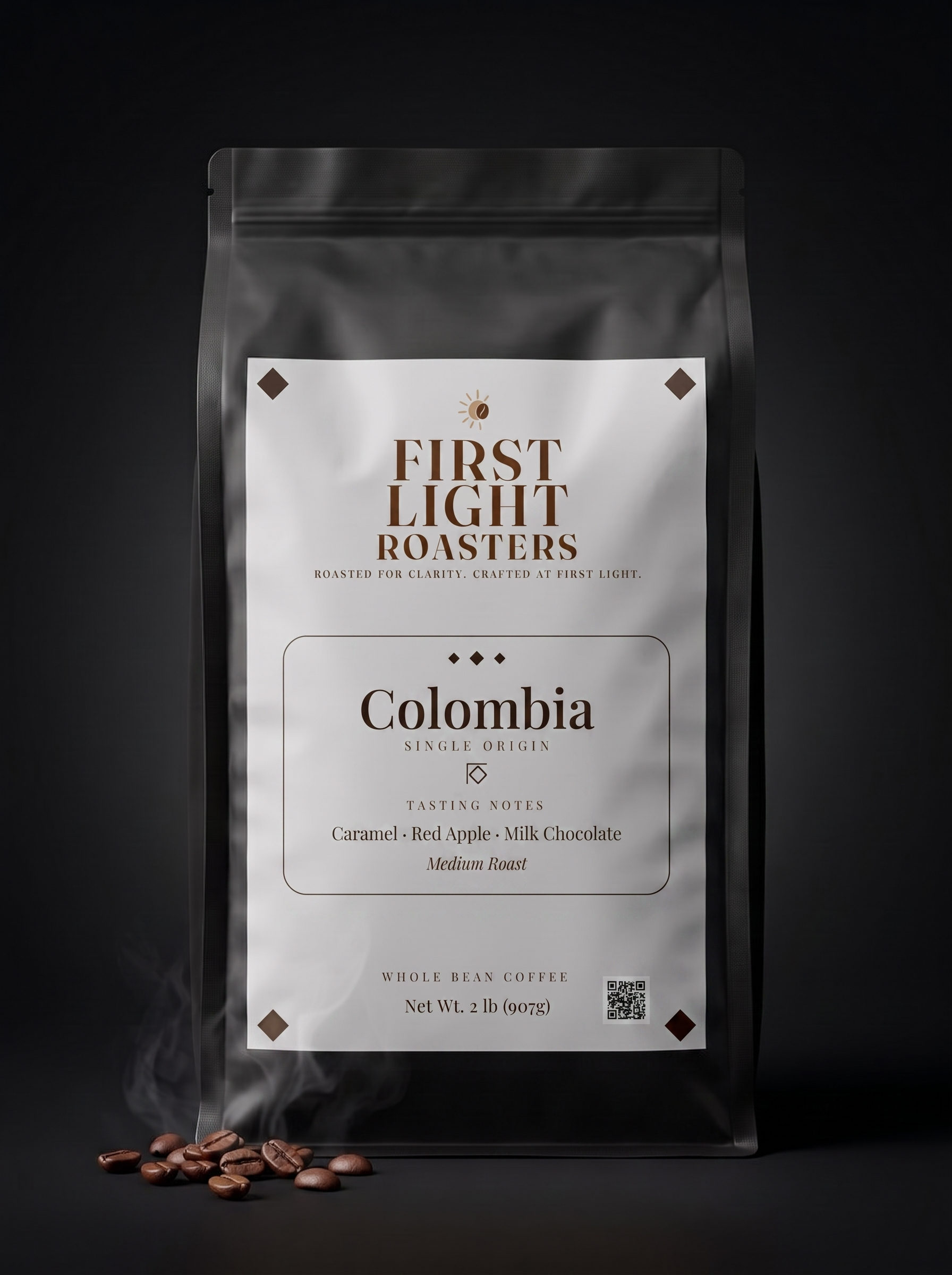 First Light Roasters Colombia Huila 2 lb coffee bag
