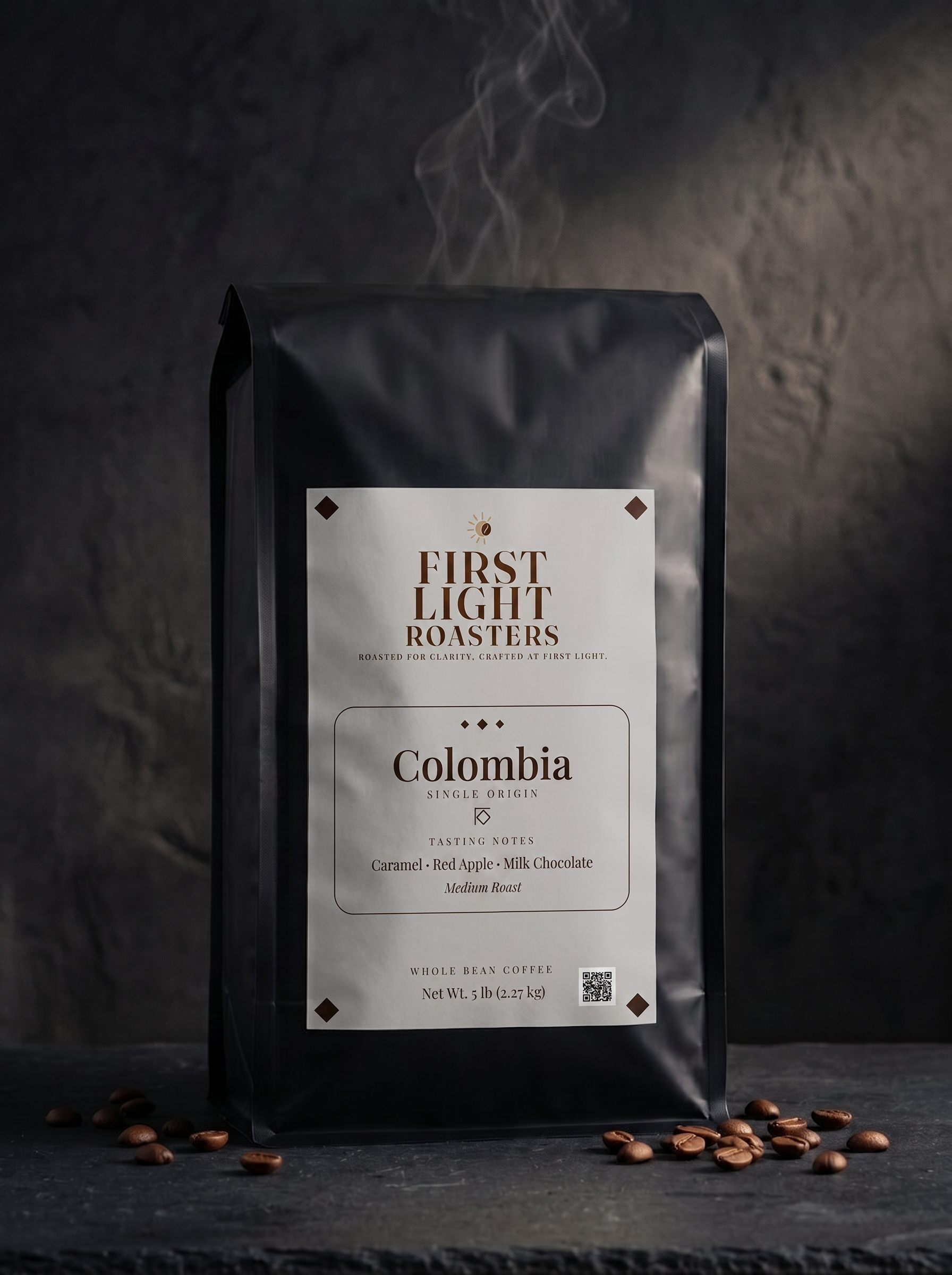 First Light Roasters Colombia Huila 5 lb coffee bag