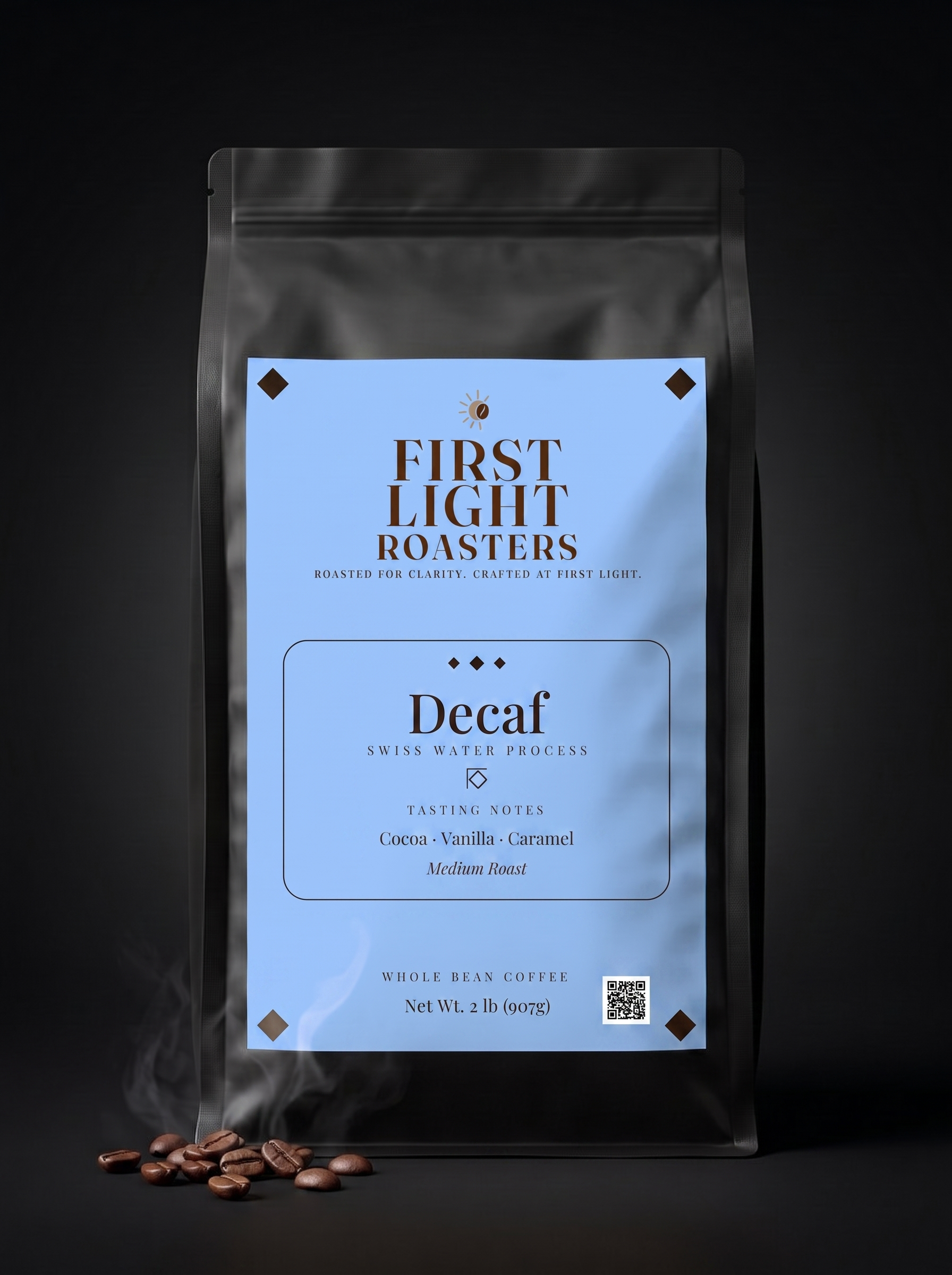 First Light Roasters Decaf 2 lb coffee bag