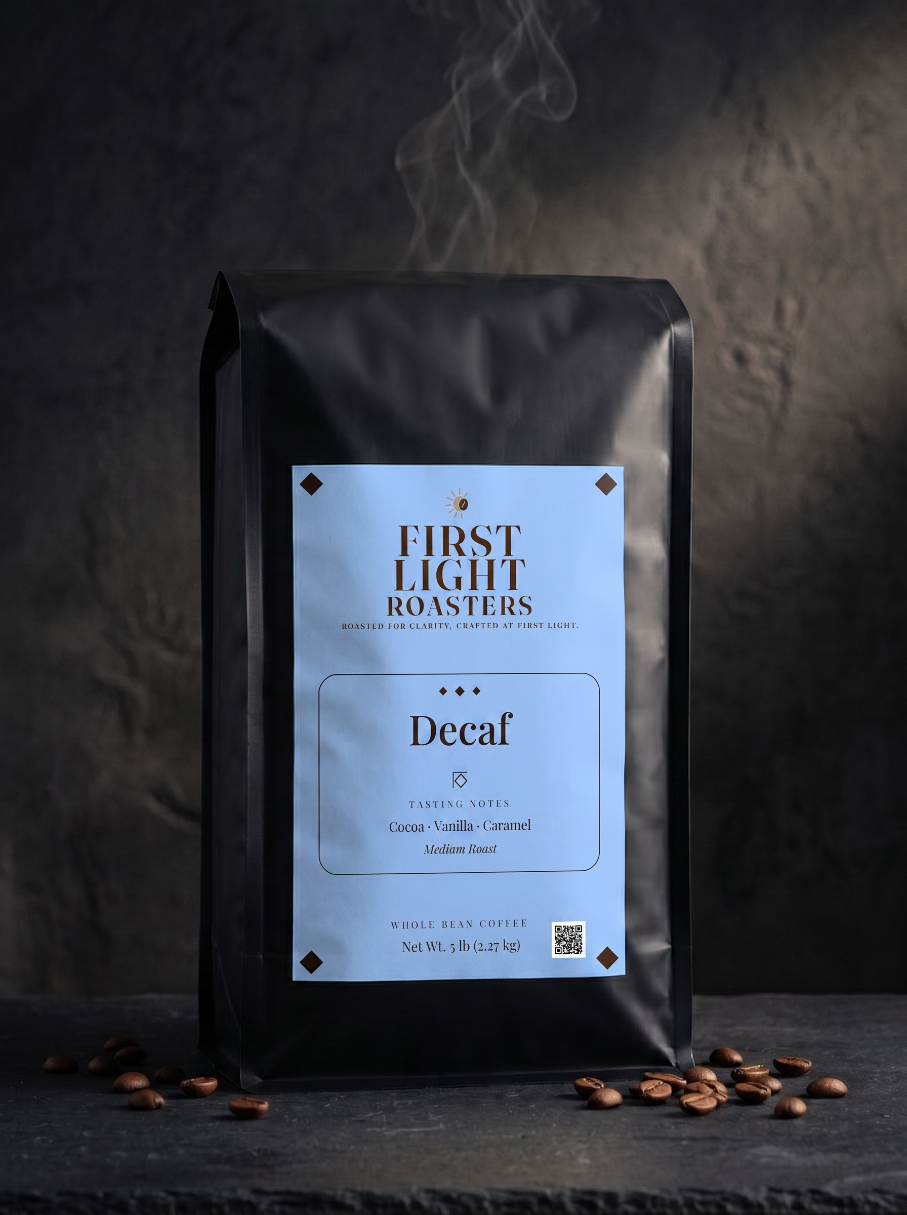 First Light Roasters Decaf 5 lb coffee bag
