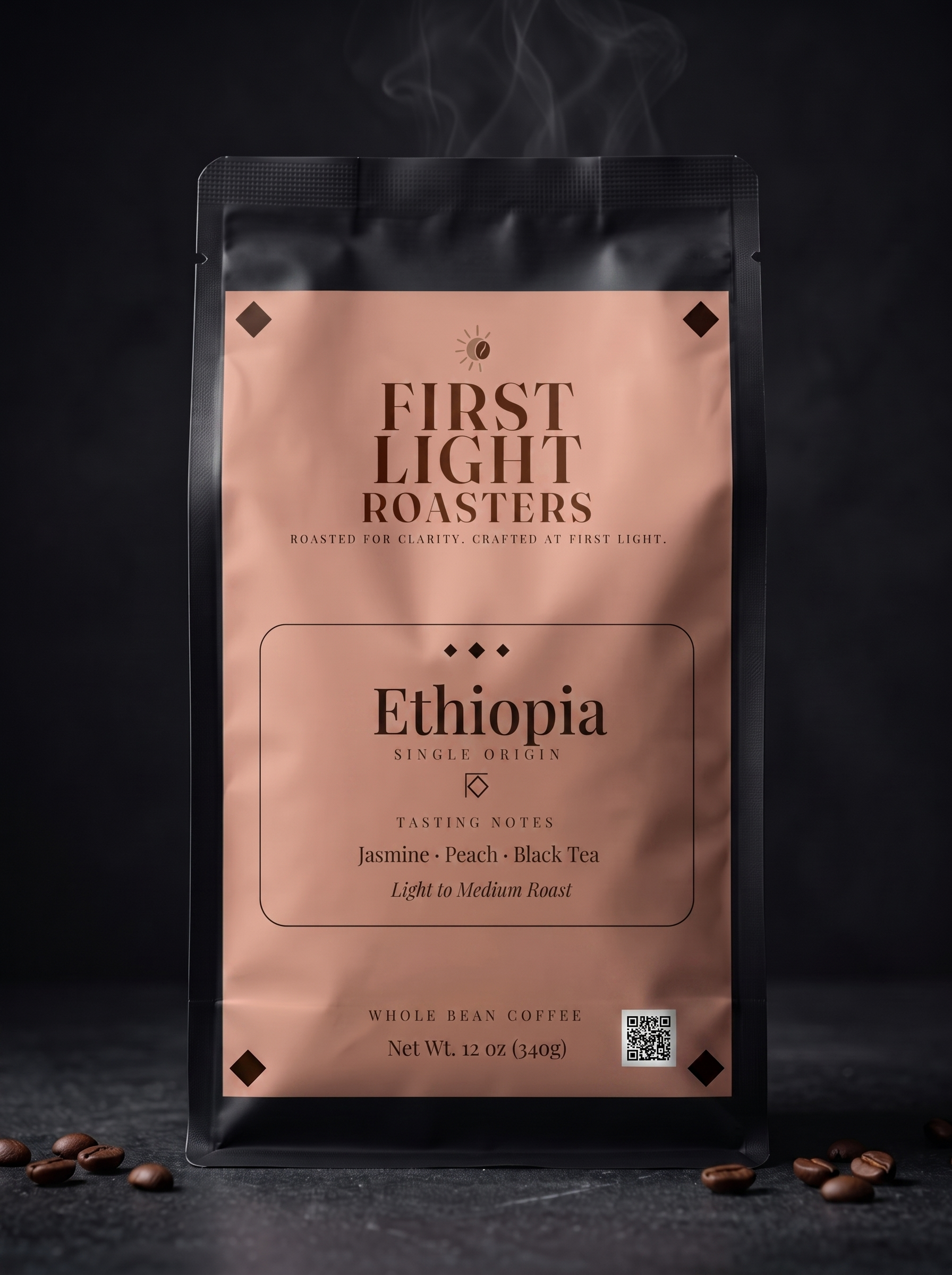 First Light Roasters Ethiopia 12 oz coffee bag