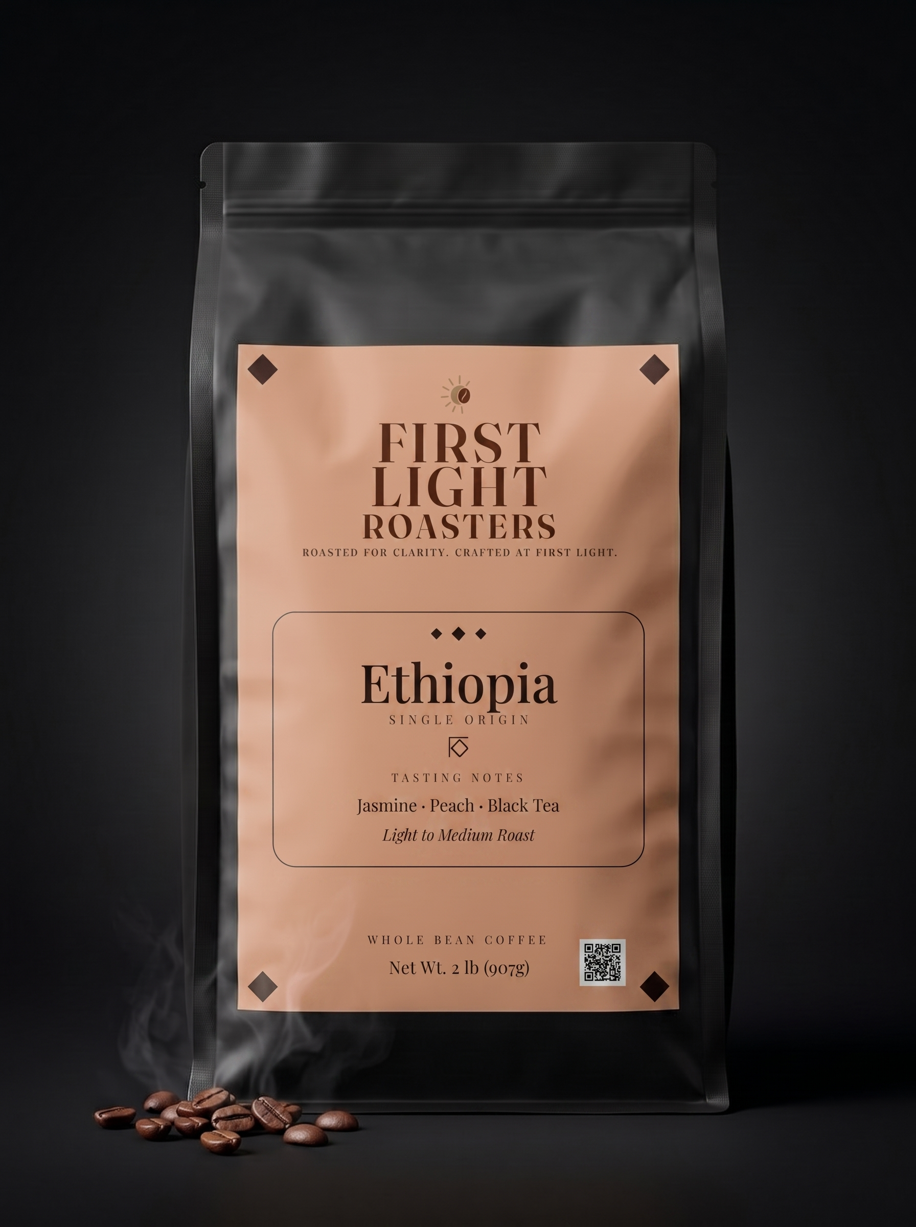 First Light Roasters Ethiopia 2 lb coffee bag