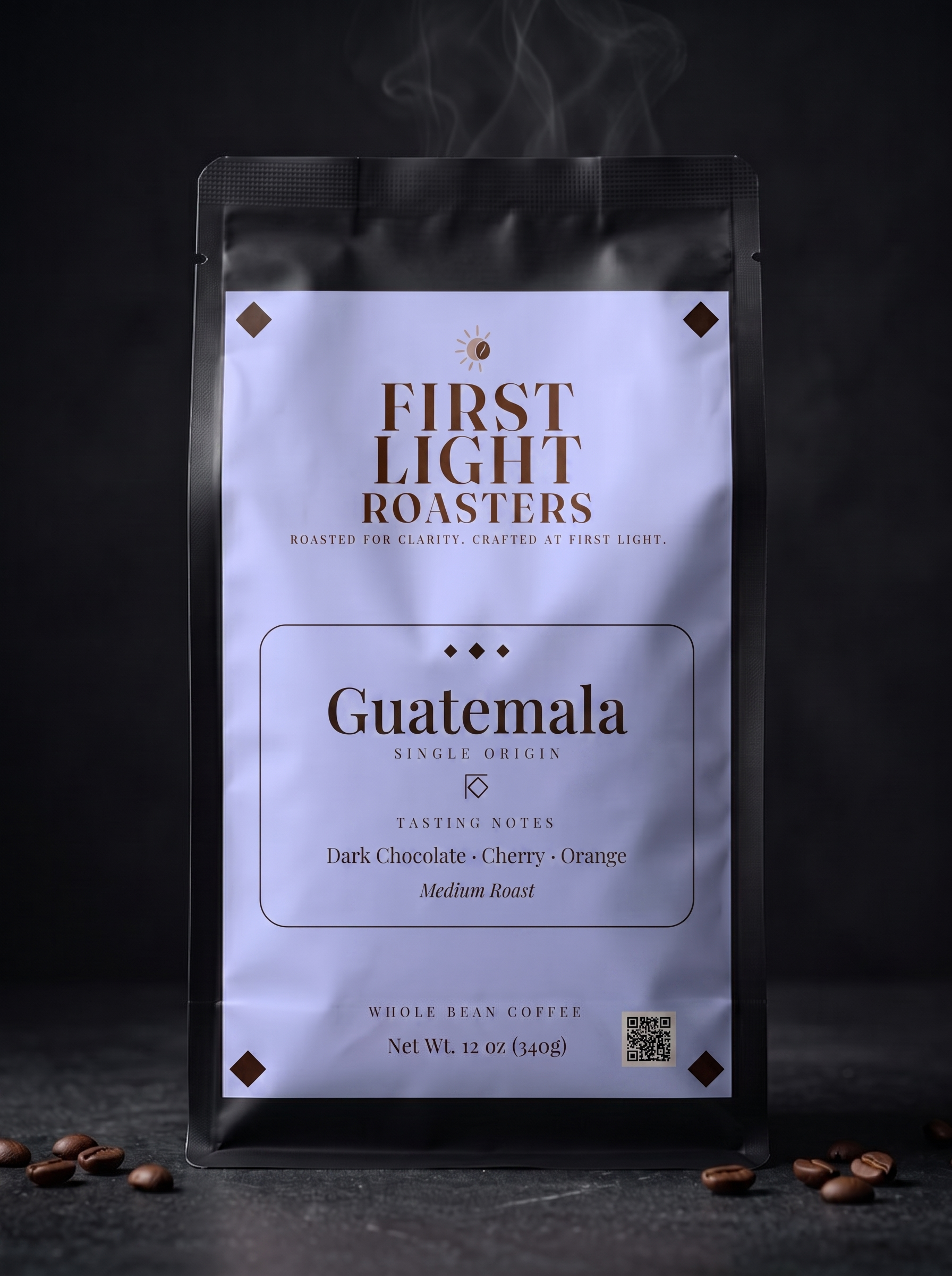 First Light Roasters Guatemala 12 oz coffee bag