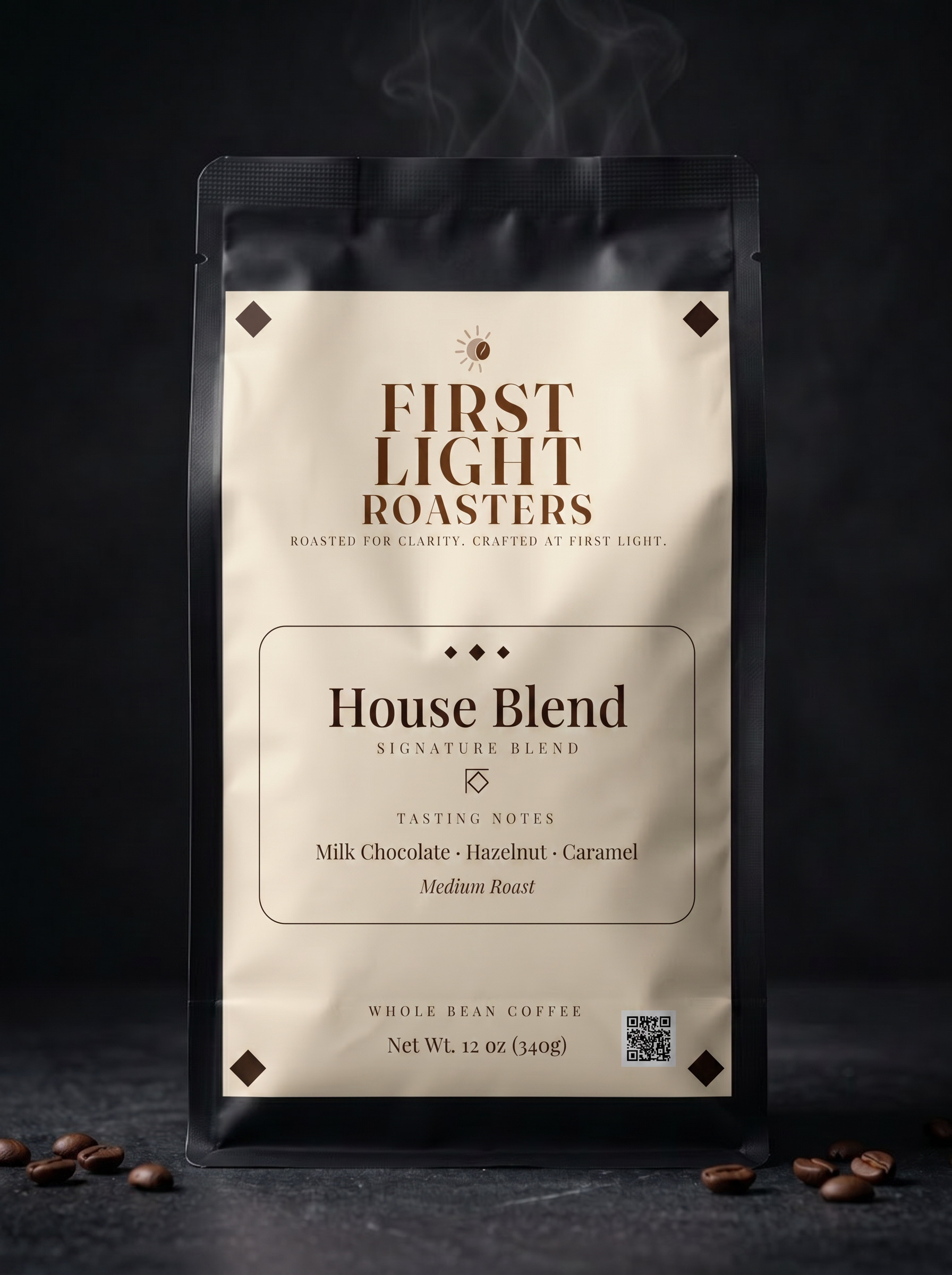 First Light Roasters House Blend 12 oz coffee bag