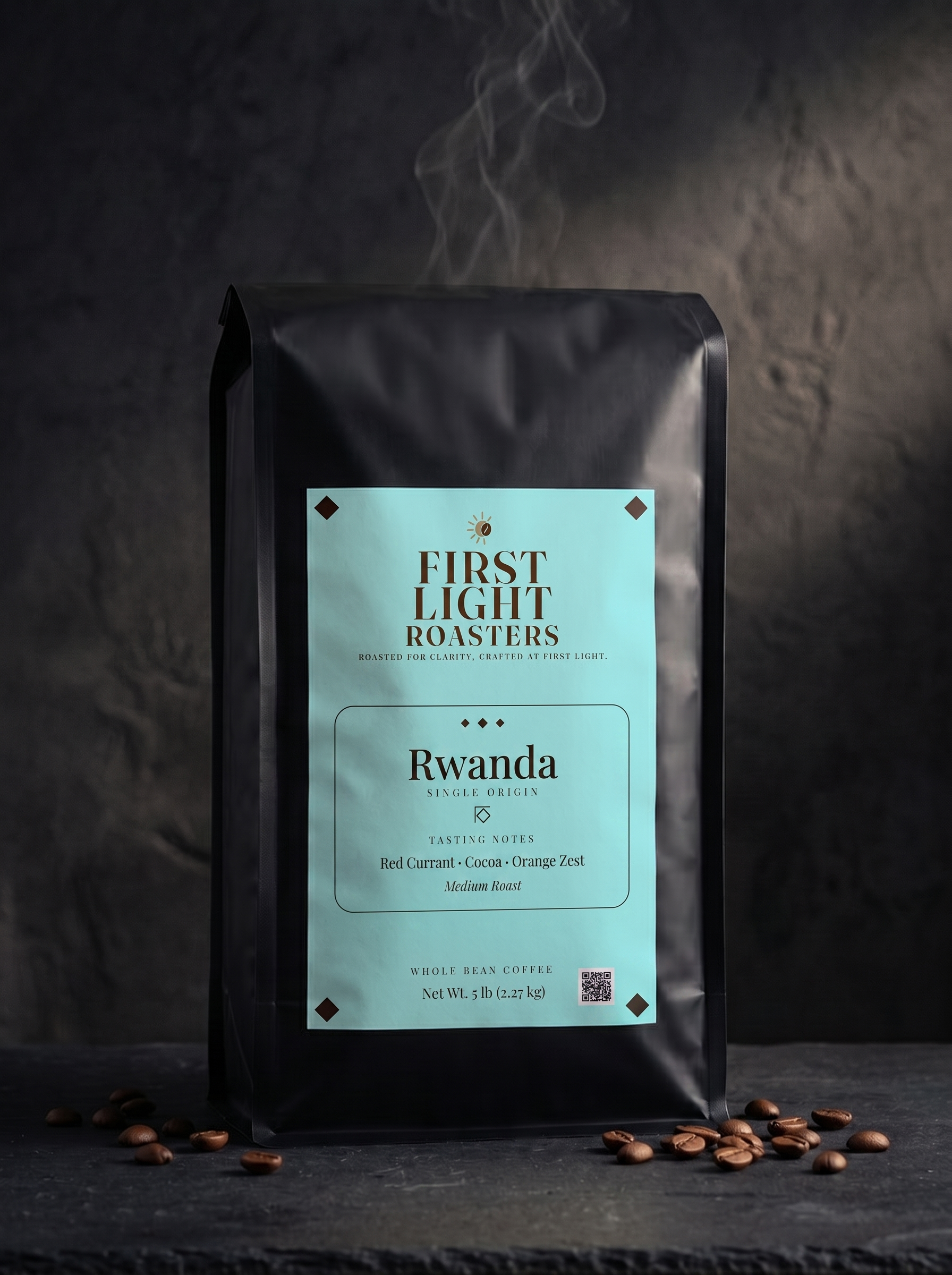 First Light Roasters Rwanda 5 lb coffee bag